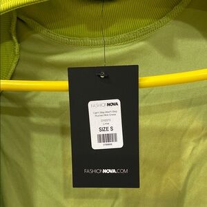 Fashion Nova Vibrant Lime Mini Dress
